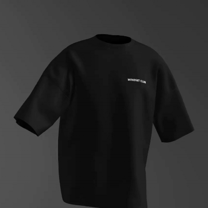 T-shirt Mindset Club Black "Pas la même faim, donc pas la même fin."